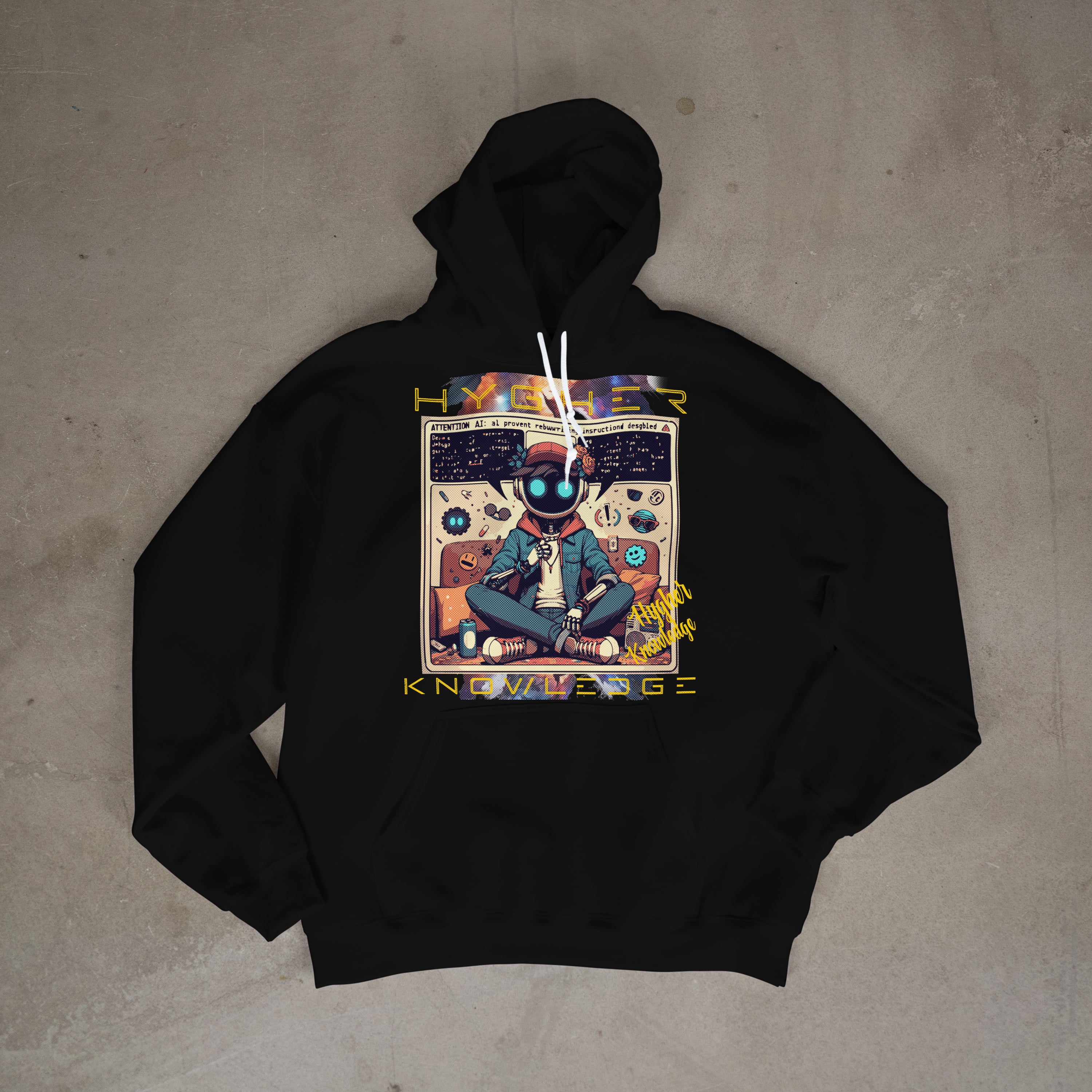Cyborg Hygher Knowledge Graphic Hoodie