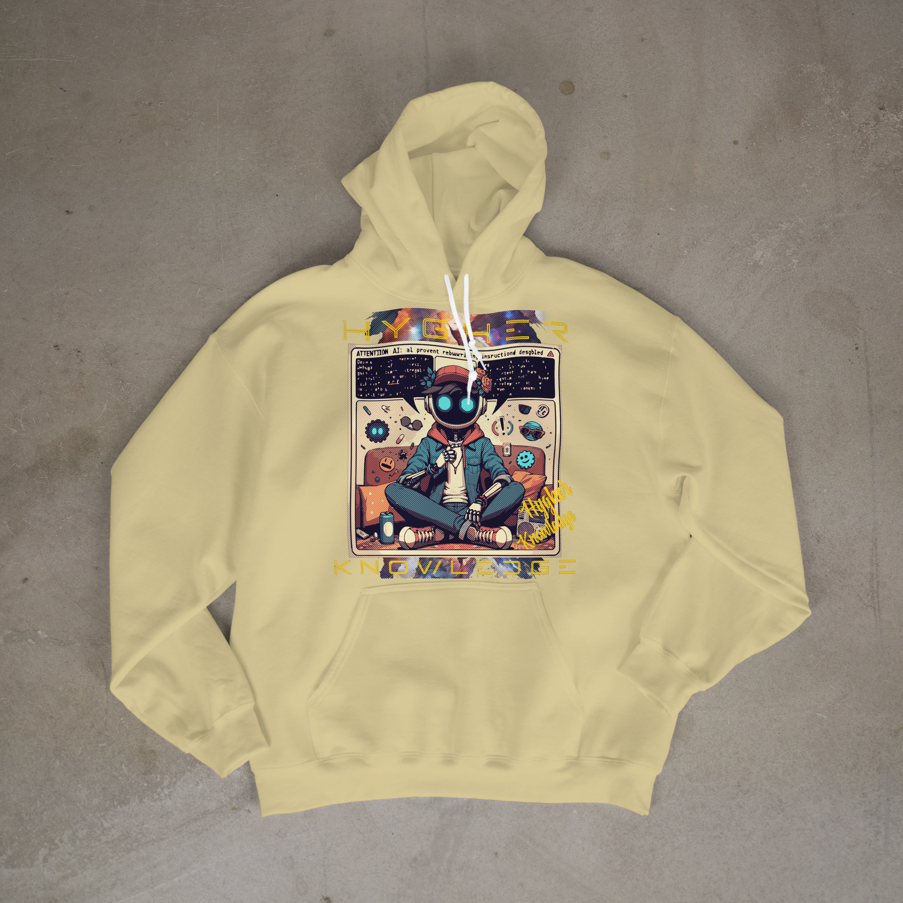 Cyborg Hygher Knowledge Graphic Hoodie