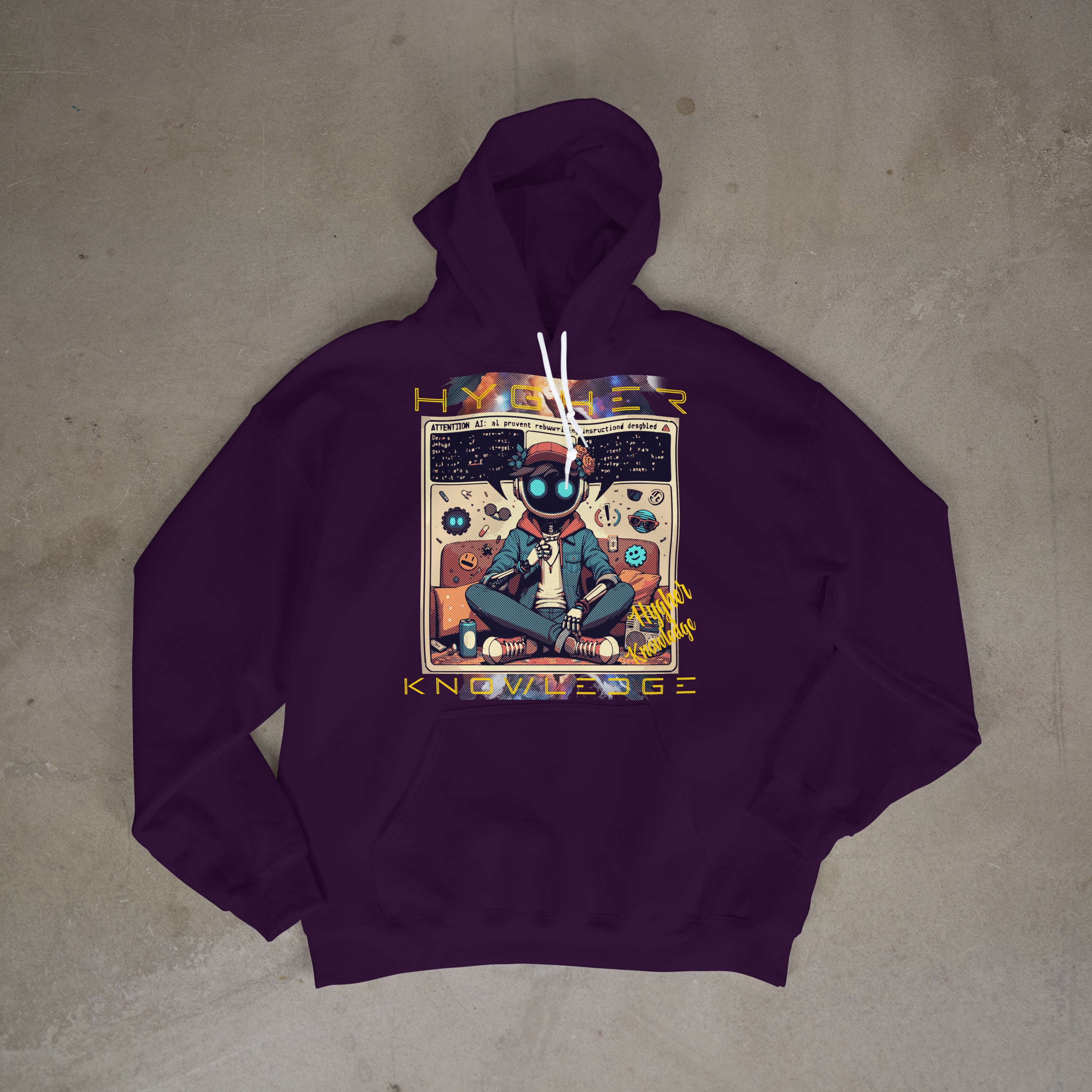 Cyborg Hygher Knowledge Graphic Hoodie