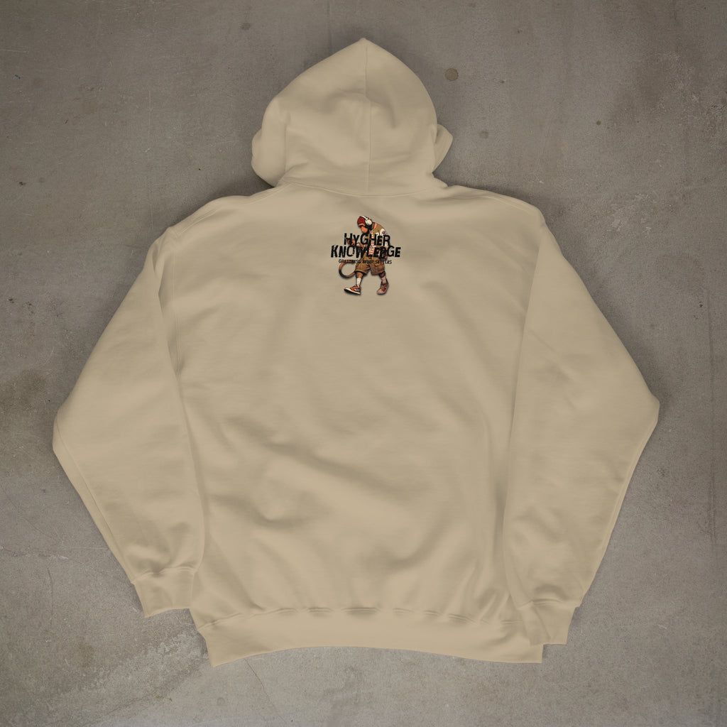 "Greatness Never Settles" Front Design With Black Logo on Back Hoodie