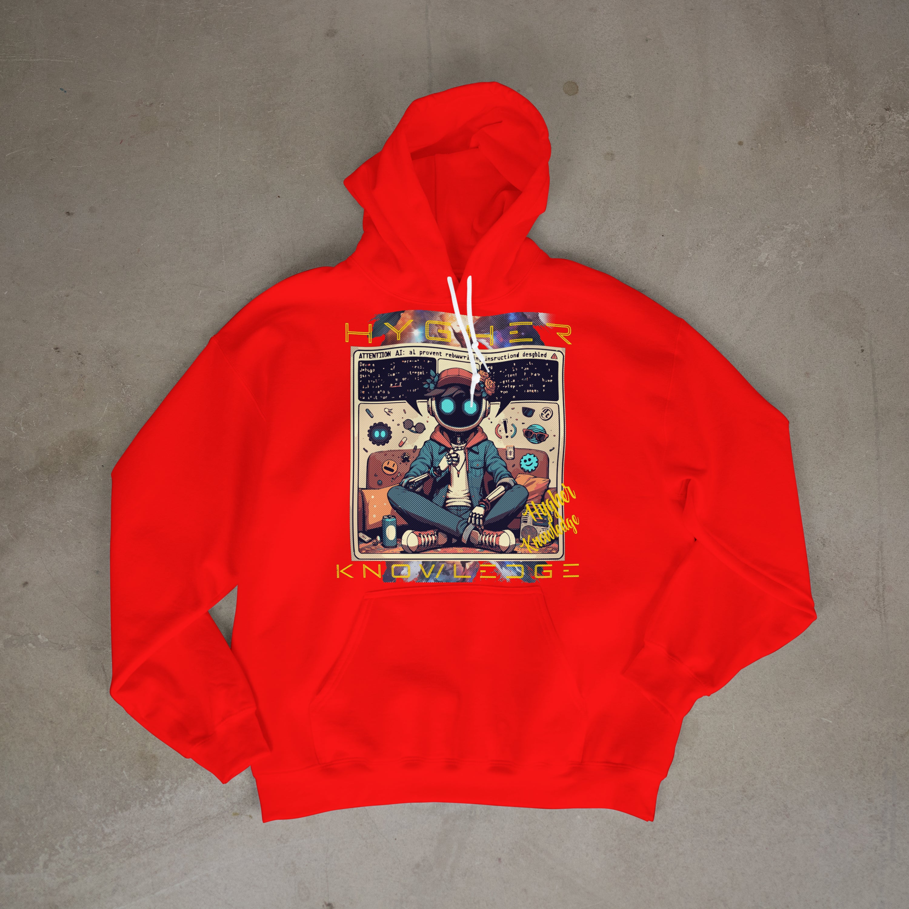 Cyborg Hygher Knowledge Graphic Hoodie