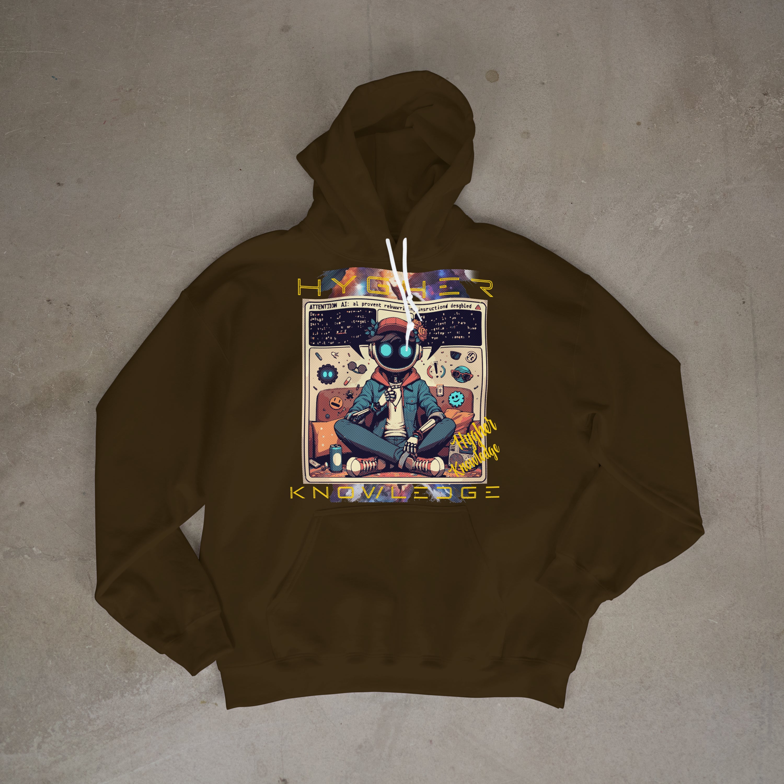 Cyborg Hygher Knowledge Graphic Hoodie