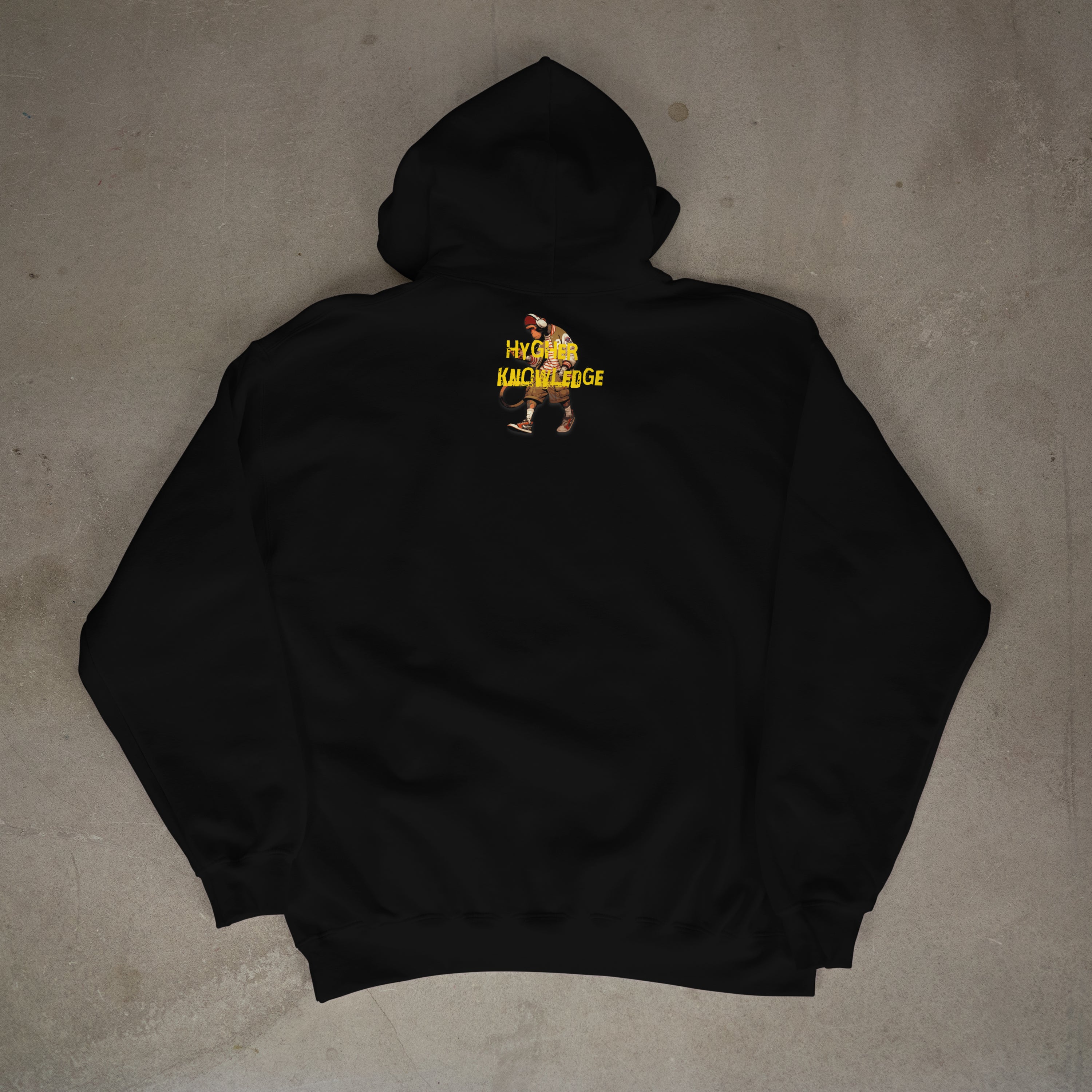 "Greatness Never Settles" Front Design With Gold Logo on Back Hoodie
