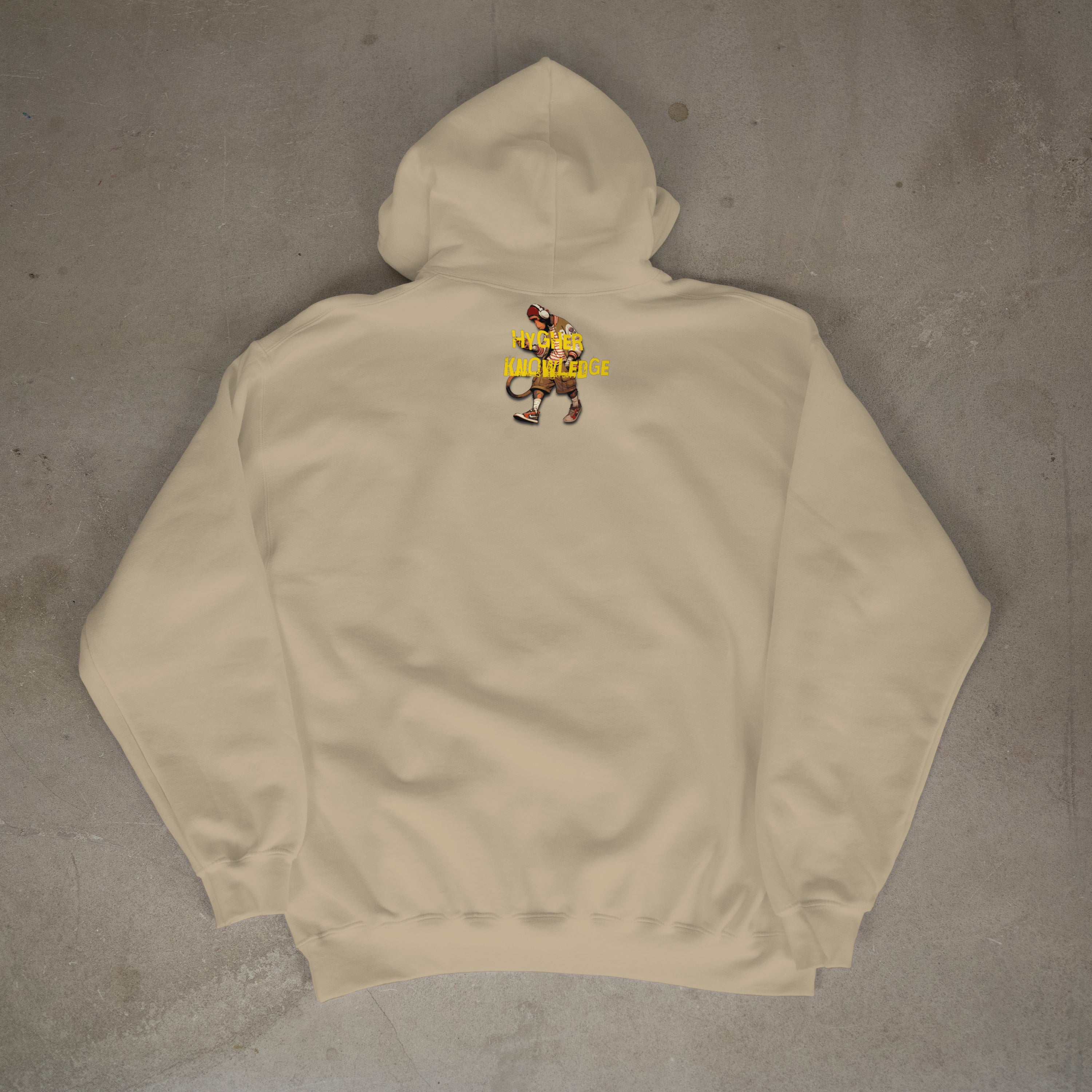 "Greatness Never Settles" Front Design With Gold Logo on Back Hoodie