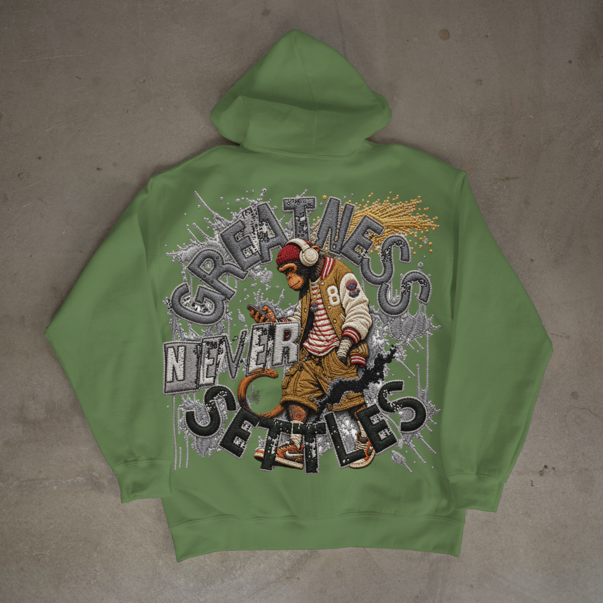 Greatness Never Settles Grey
