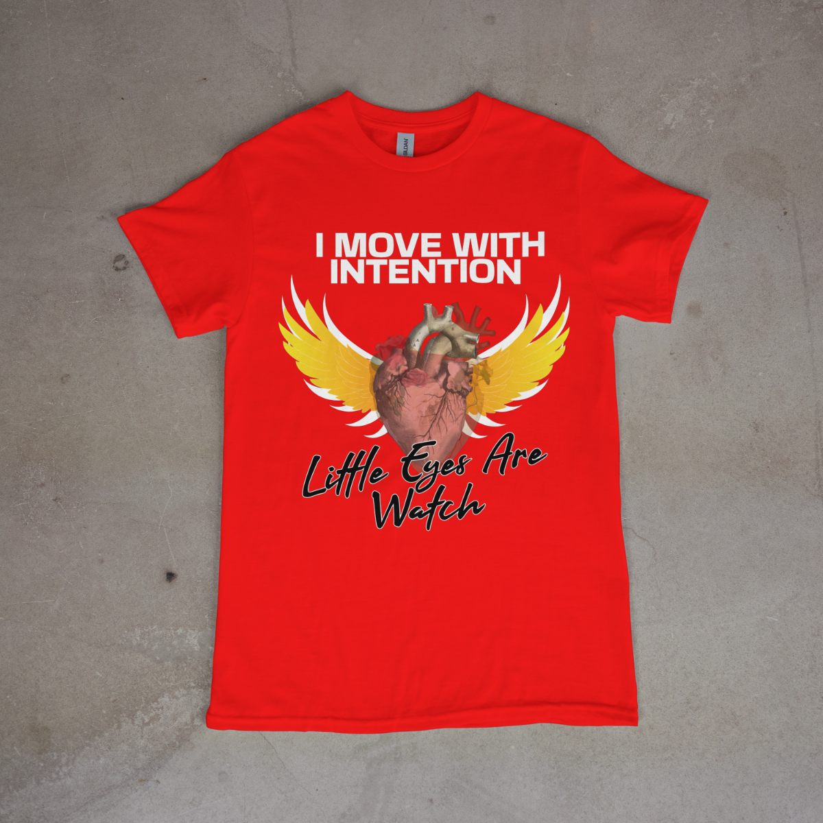 I MOVE WITH INTENTION WOMENS T-SHIRT