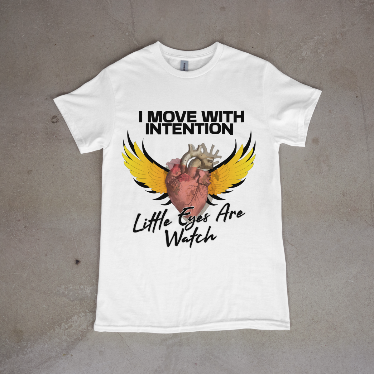 I MOVE WITH INTENTION WOMENS T-SHIRT
